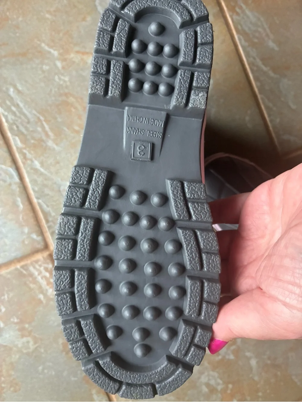 Lands' End Kids Gray and Pink Winter Boots